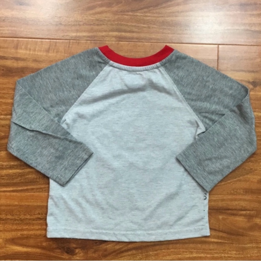 3/$25 Disney Little Boy Mickey Mouse Christmas Santa Long Sleeve PJ Top 18-24M - Picture 8 of 10